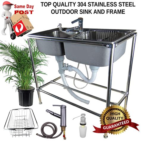 stainless steel outdoor sinks cabinet|outdoor stainless steel sinks undermount.